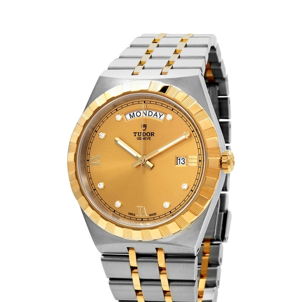 Tudor Royal 41mm Champagne Diamond Dial Watch